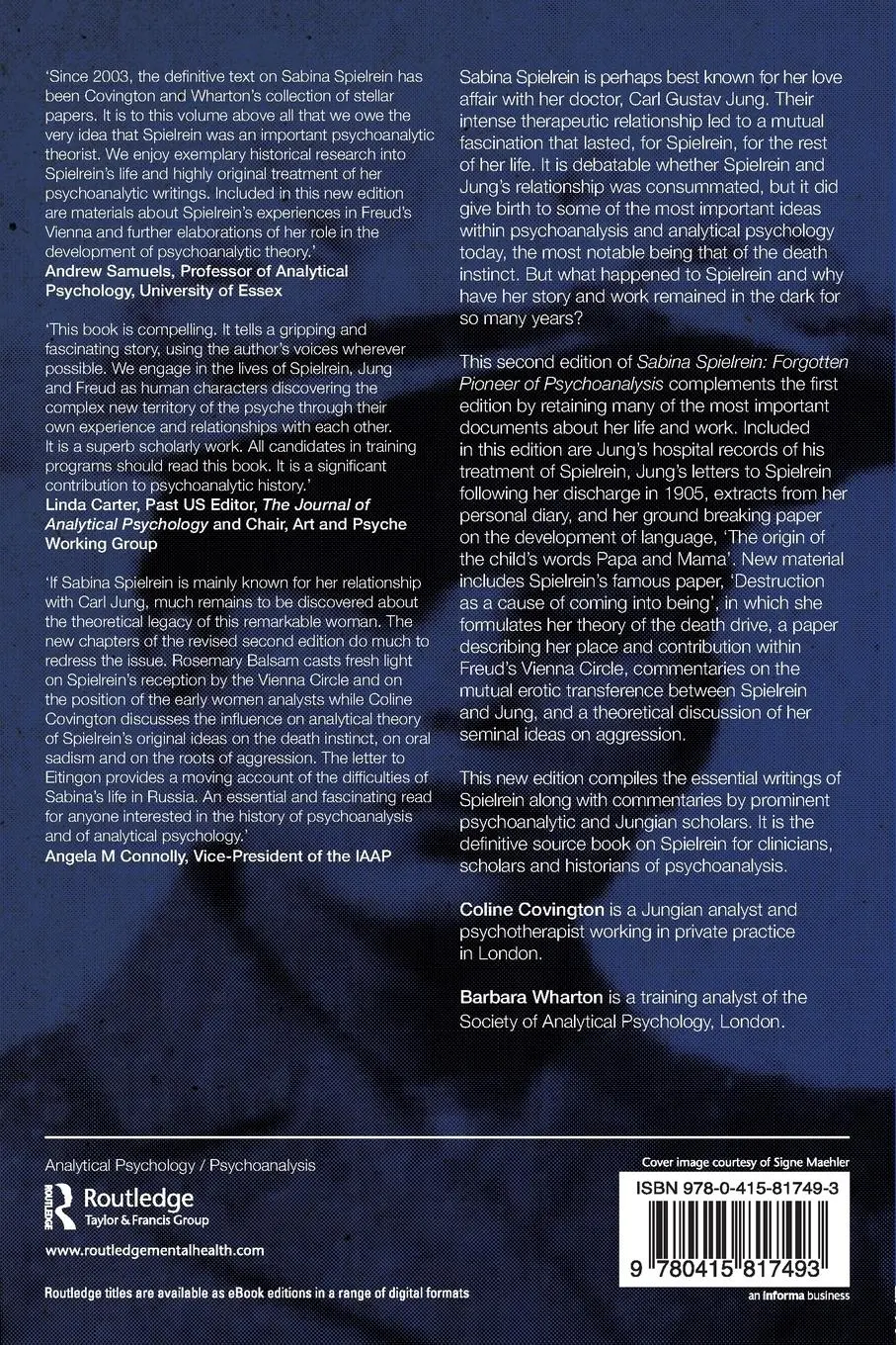 Rückseite: 9780415817493 | Sabina Spielrein | Coline Covington (u. a.) | Taschenbuch | Englisch