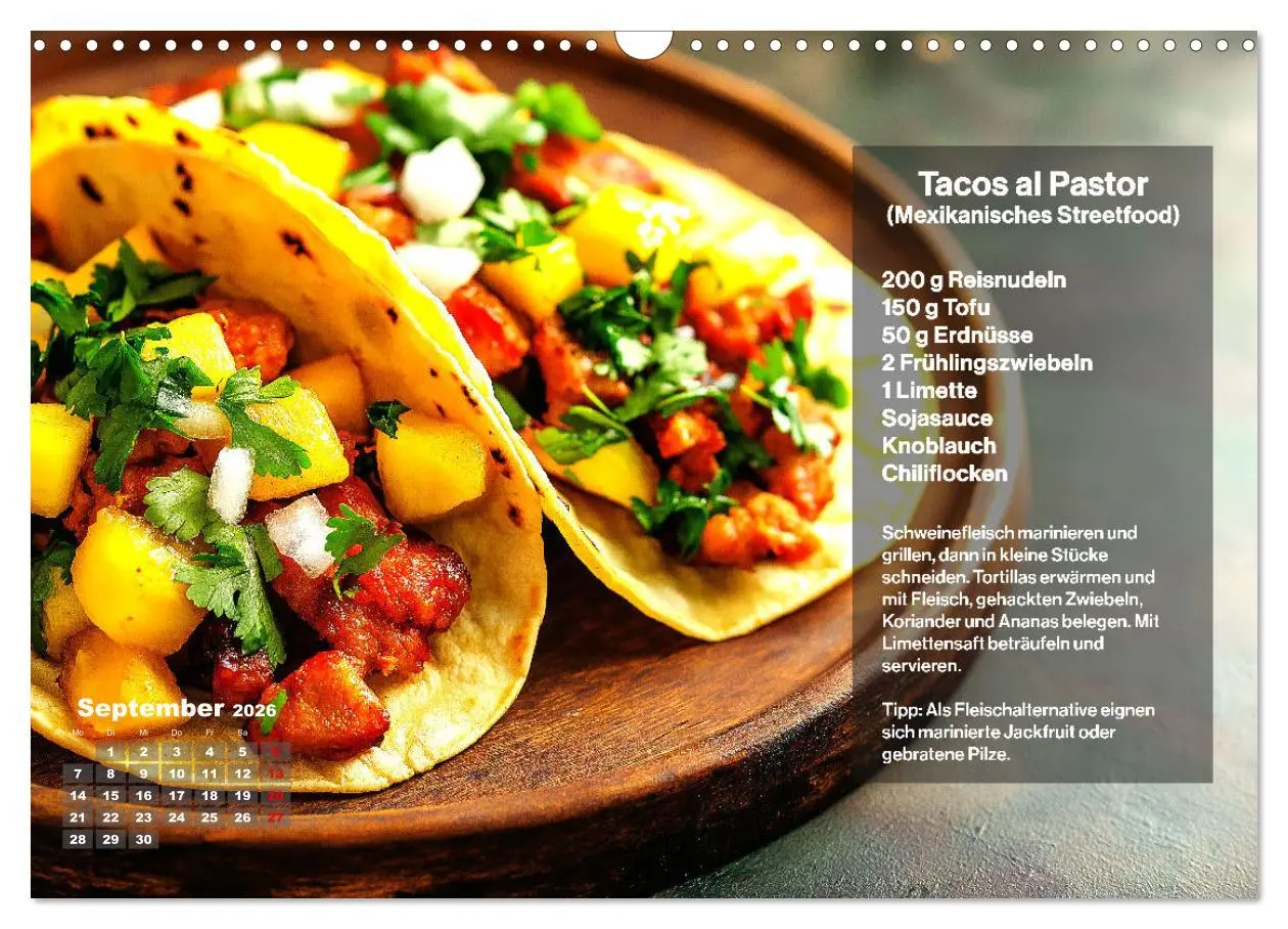 Bild: 9783457337493 | Streetfood Kalender - Einfache Rezepte aus den Straßenküchen der...