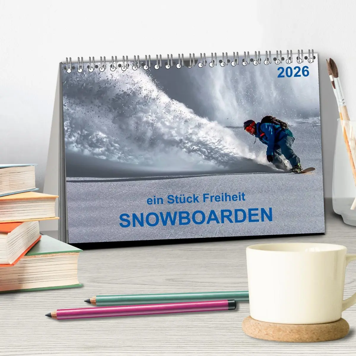 Bild: 9783516047493 | Snowboarden - ein Stück Freiheit (Tischkalender 2026 DIN A5 quer),...