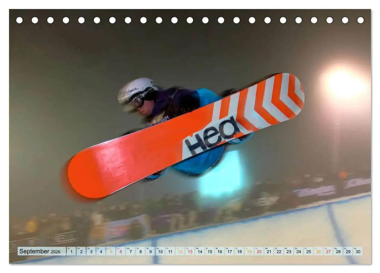 Bild: 9783516047493 | Snowboarden - ein Stück Freiheit (Tischkalender 2026 DIN A5 quer),...