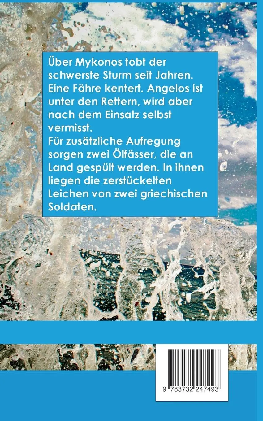 Rückseite: 9783732247493 | Sturm über Mykonos | Mykonos Crime 8 | Paul Katsitis | Taschenbuch