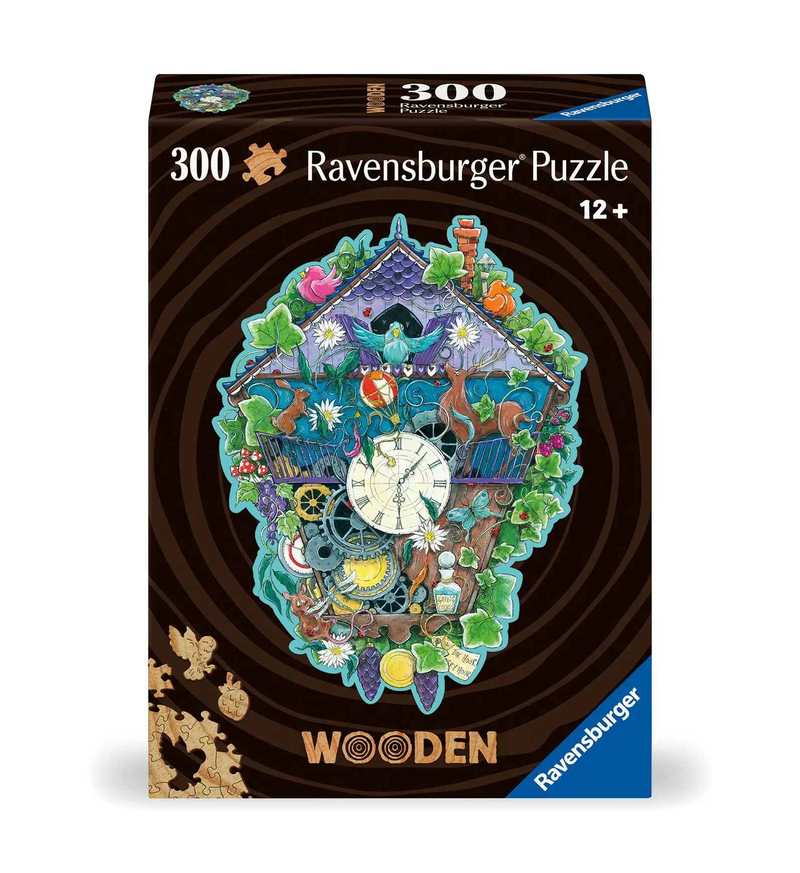 Cover: 4005555007593 | Wooden Puzzle 300 Teile - Kuckucksuhr | Näpfchen-Puzzle aus Holz