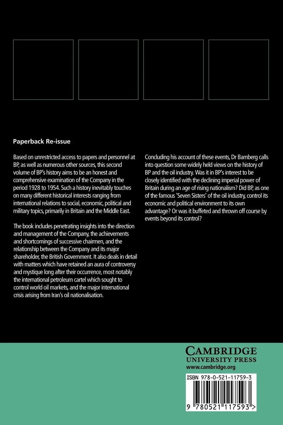 Rückseite: 9780521117593 | The History of the British Petroleum Company, Volume 2 | J. H. Bamberg