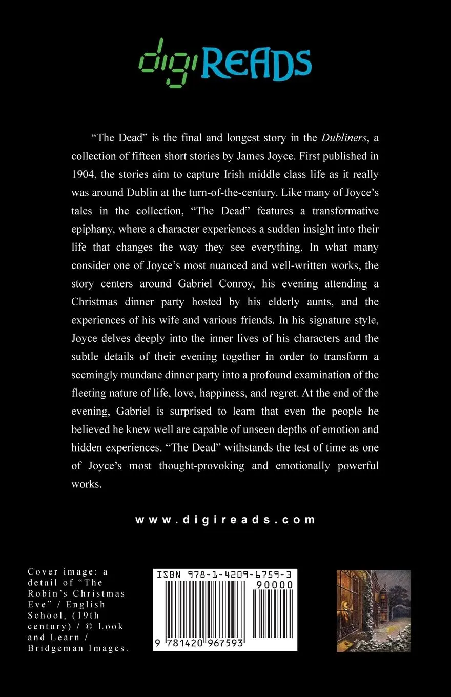 Rückseite: 9781420967593 | The Dead | James Joyce (u. a.) | Taschenbuch | Englisch | 2020