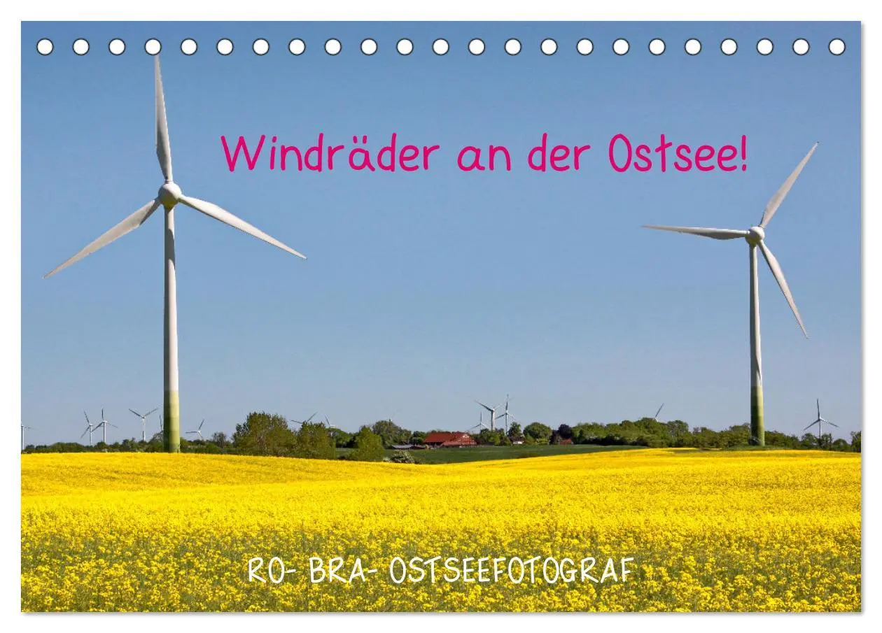 Cover: 9783457637593 | Windräder an der Ostsee! (Tischkalender 2026 DIN A5 quer), CALVENDO...
