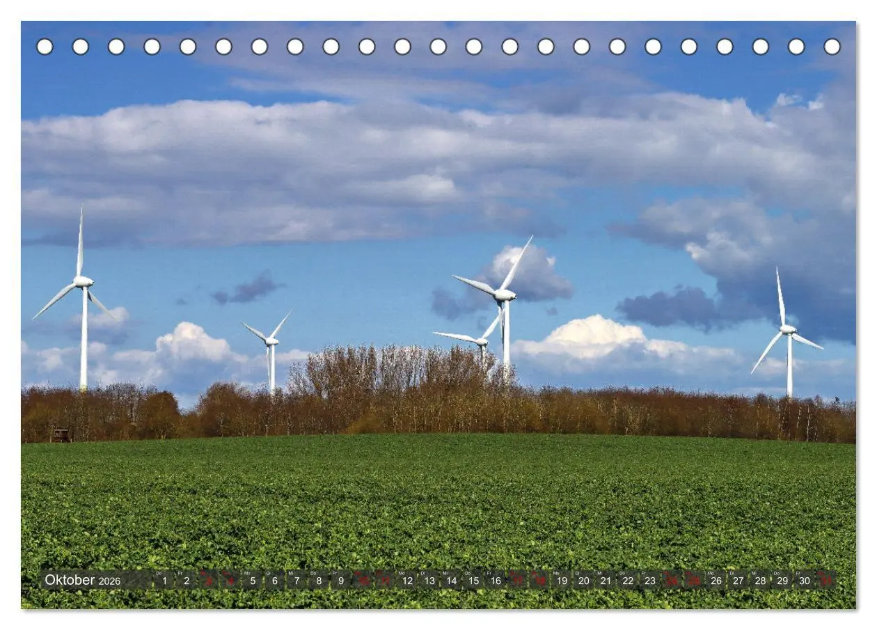 Bild: 9783457637593 | Windräder an der Ostsee! (Tischkalender 2026 DIN A5 quer), CALVENDO...