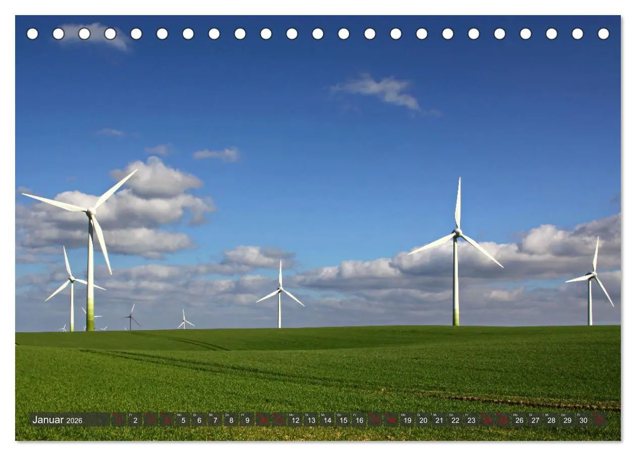 Bild: 9783457637593 | Windräder an der Ostsee! (Tischkalender 2026 DIN A5 quer), CALVENDO...