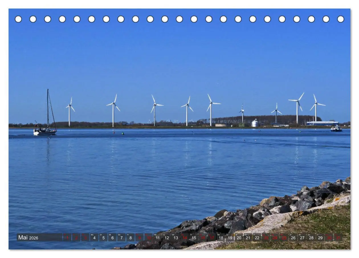 Bild: 9783457637593 | Windräder an der Ostsee! (Tischkalender 2026 DIN A5 quer), CALVENDO...