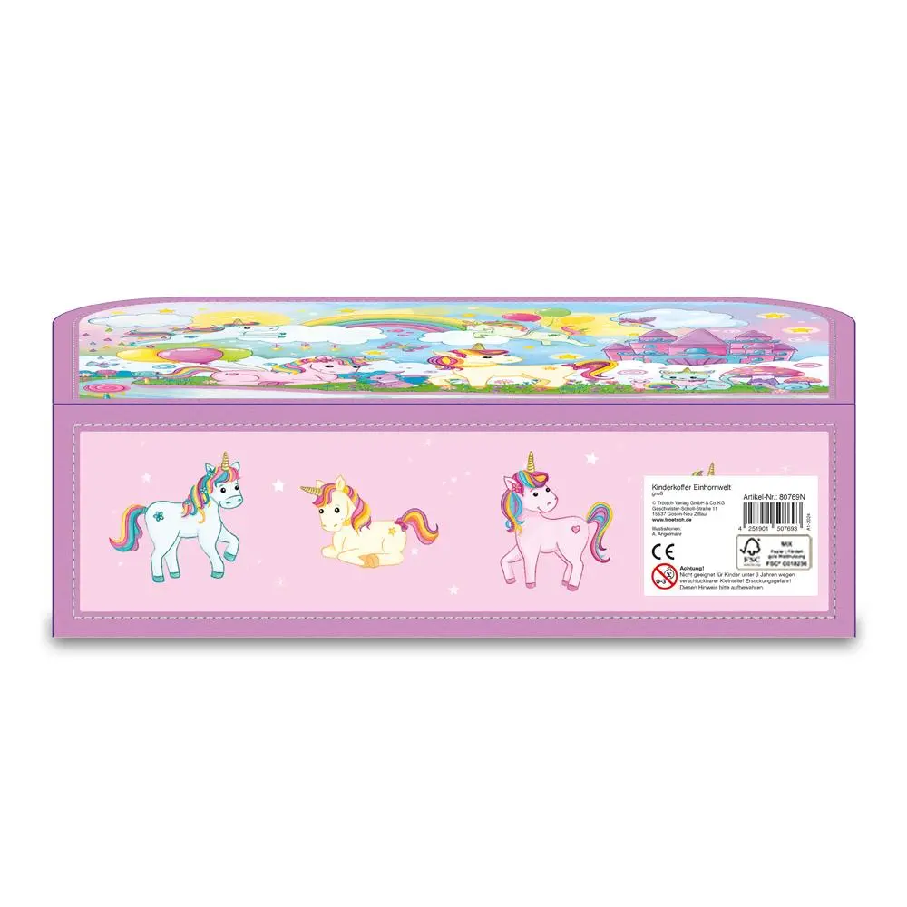 Rückseite: 4251901507693 | Trötsch Kinderkoffer groß Einhornwelt | Trötsch Verlag GmbH &amp; Co. KG