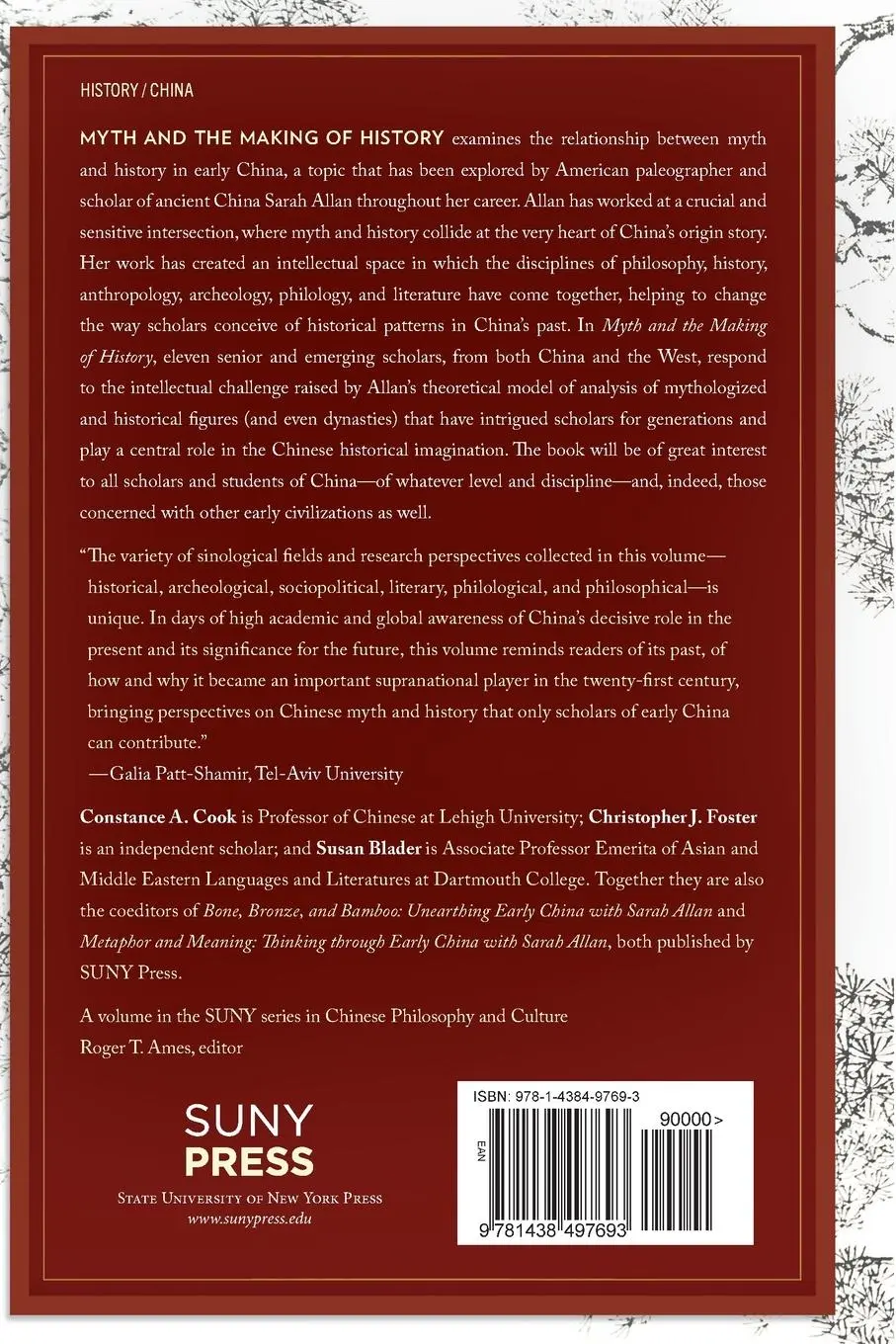 Rückseite: 9781438497693 | Myth and the Making of History | Constance A. Cook (u. a.) | Buch