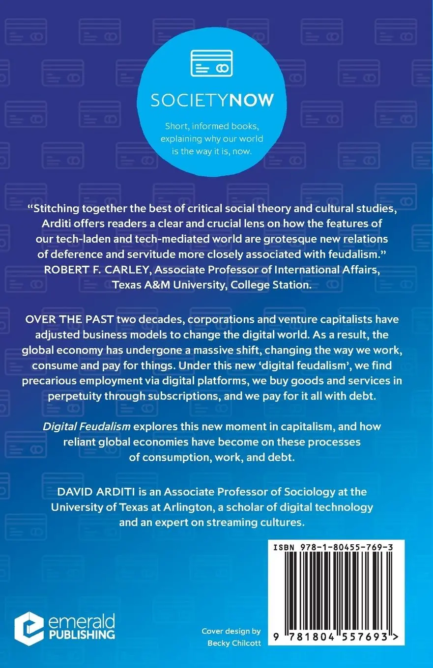 Rückseite: 9781804557693 | Digital Feudalism | David Arditi | Taschenbuch | Englisch | 2021