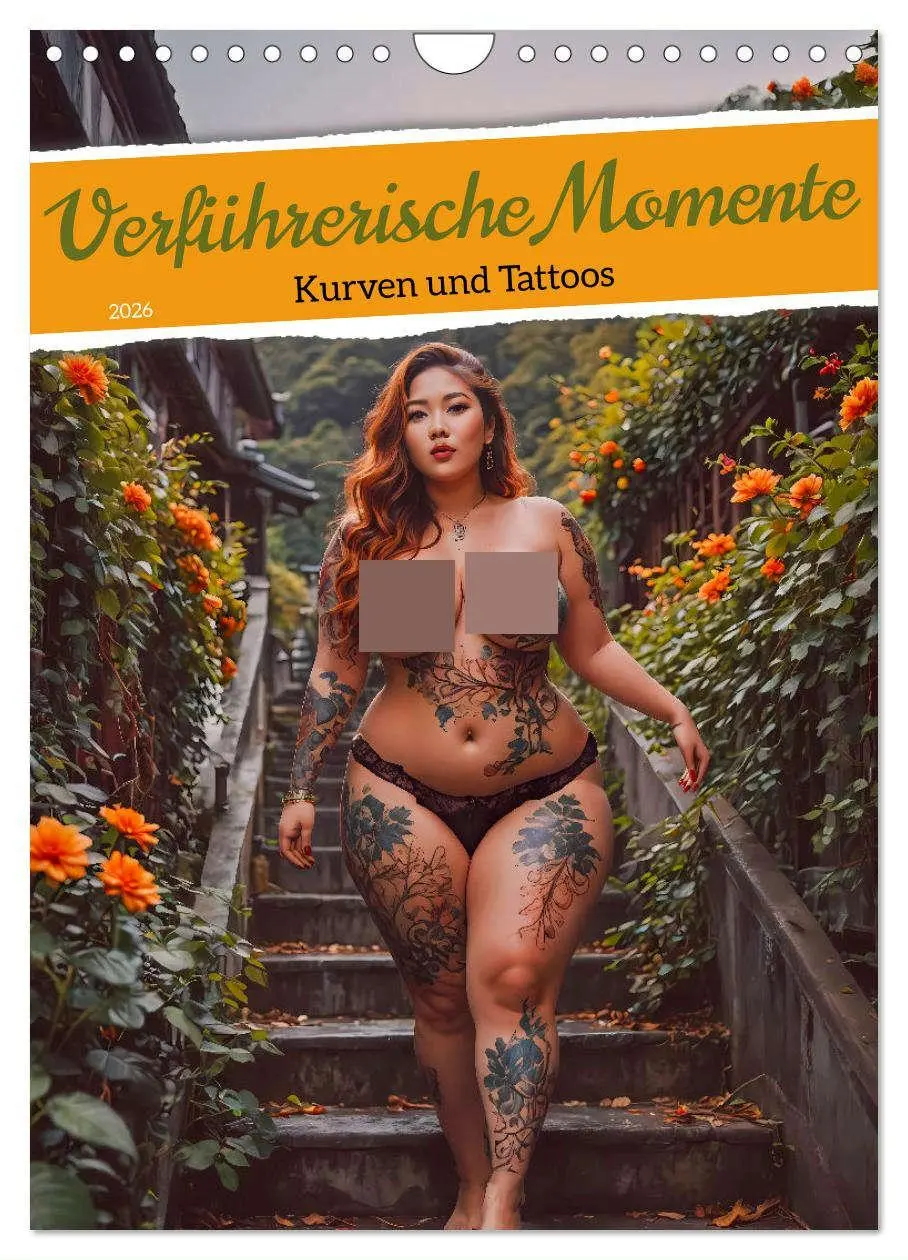 Cover: 9783457247693 | Verführerische Momente - Kurven und Tattoos (Wandkalender 2026 DIN...