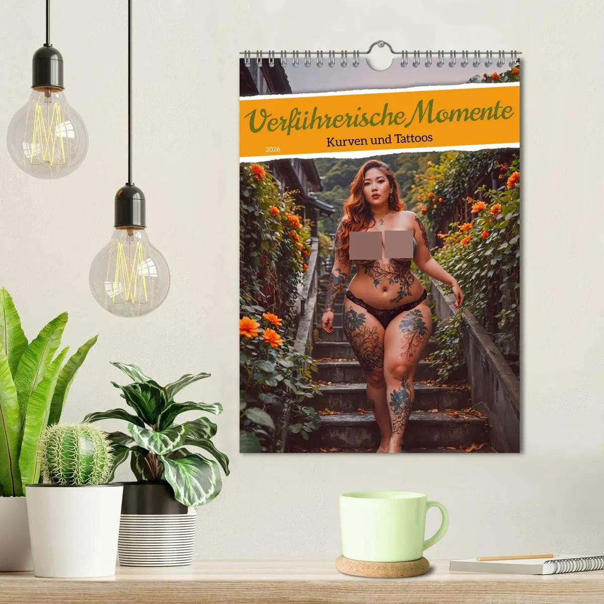 Bild: 9783457247693 | Verführerische Momente - Kurven und Tattoos (Wandkalender 2026 DIN...