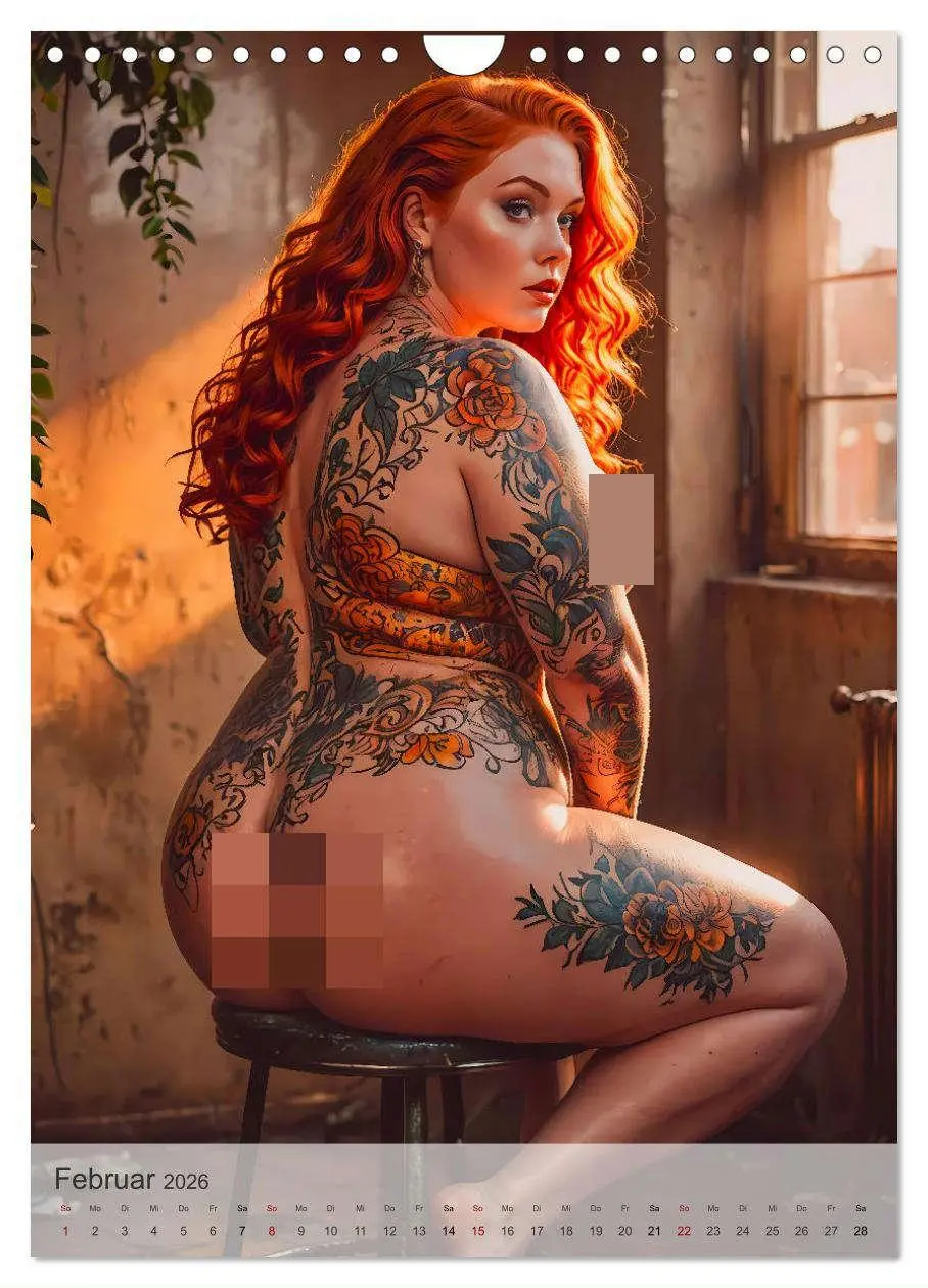 Bild: 9783457247693 | Verführerische Momente - Kurven und Tattoos (Wandkalender 2026 DIN...