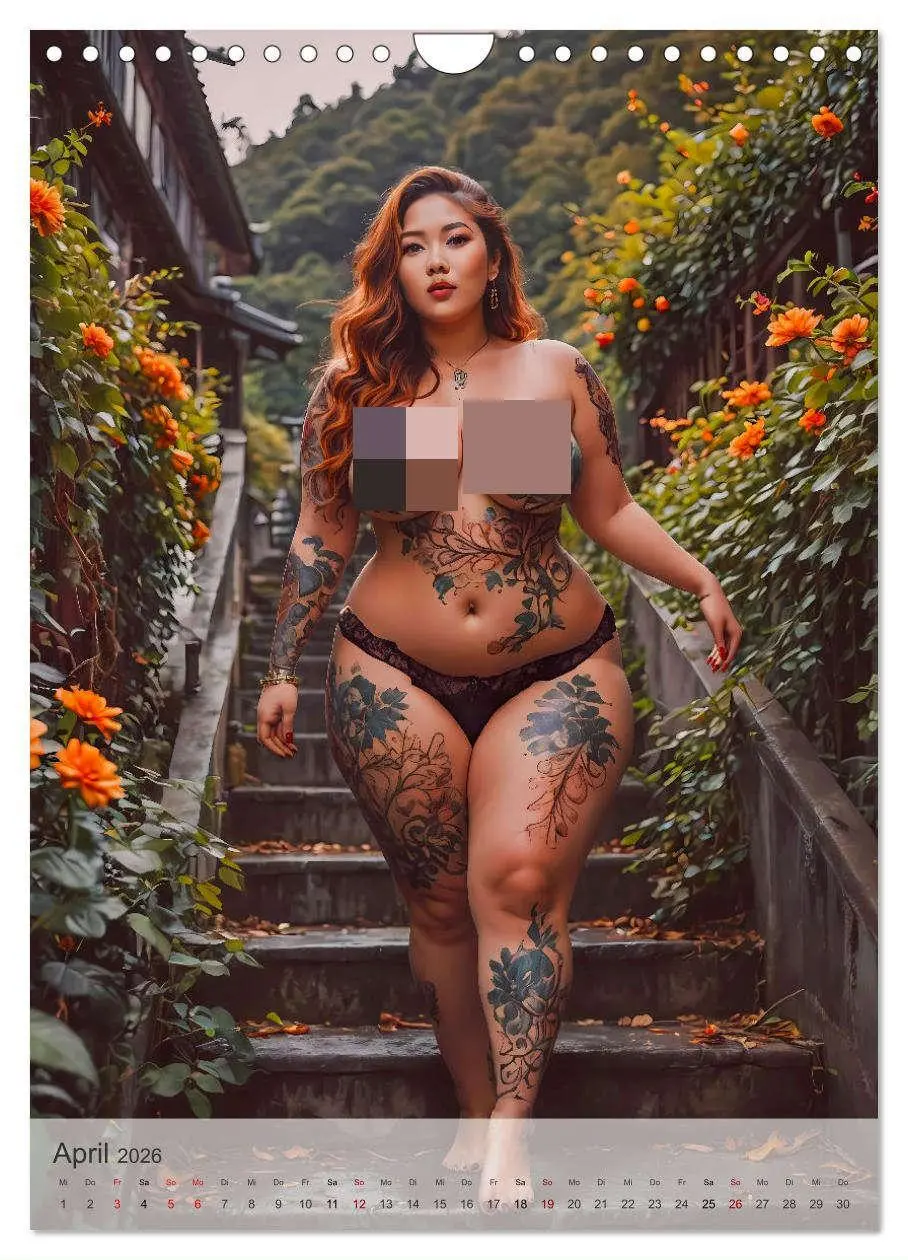 Bild: 9783457247693 | Verführerische Momente - Kurven und Tattoos (Wandkalender 2026 DIN...