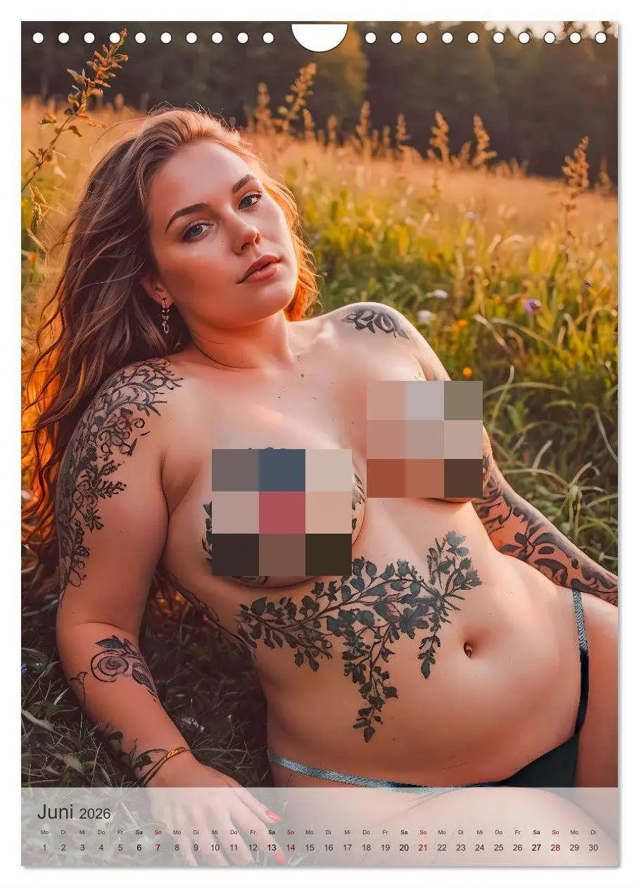 Bild: 9783457247693 | Verführerische Momente - Kurven und Tattoos (Wandkalender 2026 DIN...