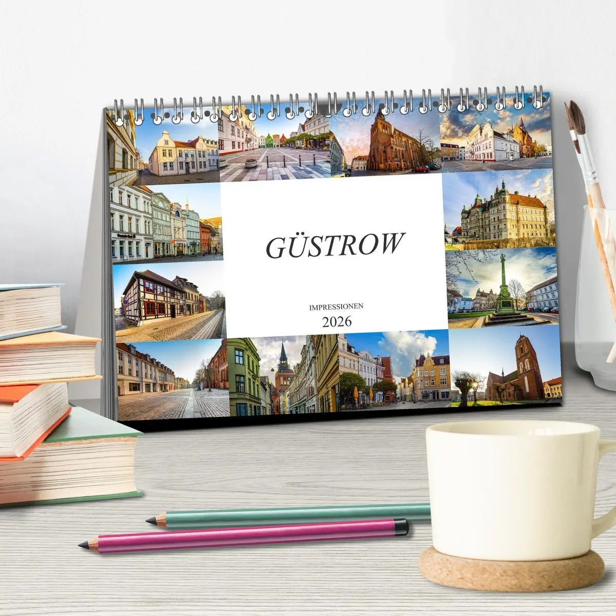 Bild: 9783457797693 | Güstrow Impressionen (Tischkalender 2026 DIN A5 quer), CALVENDO...