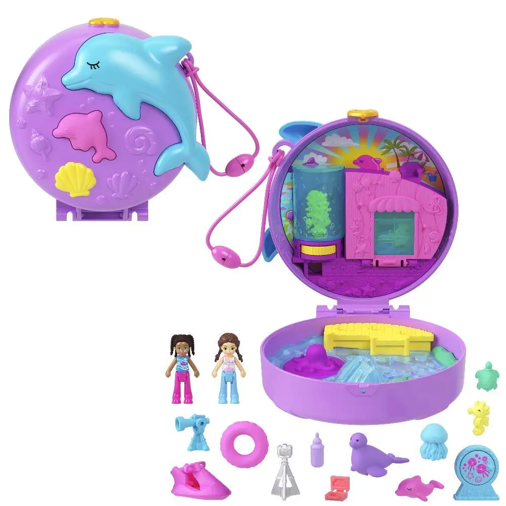 Bild: 194735217793 | Polly Pocket Delfin retten und Spielen Schatulle | Blister | HWN96
