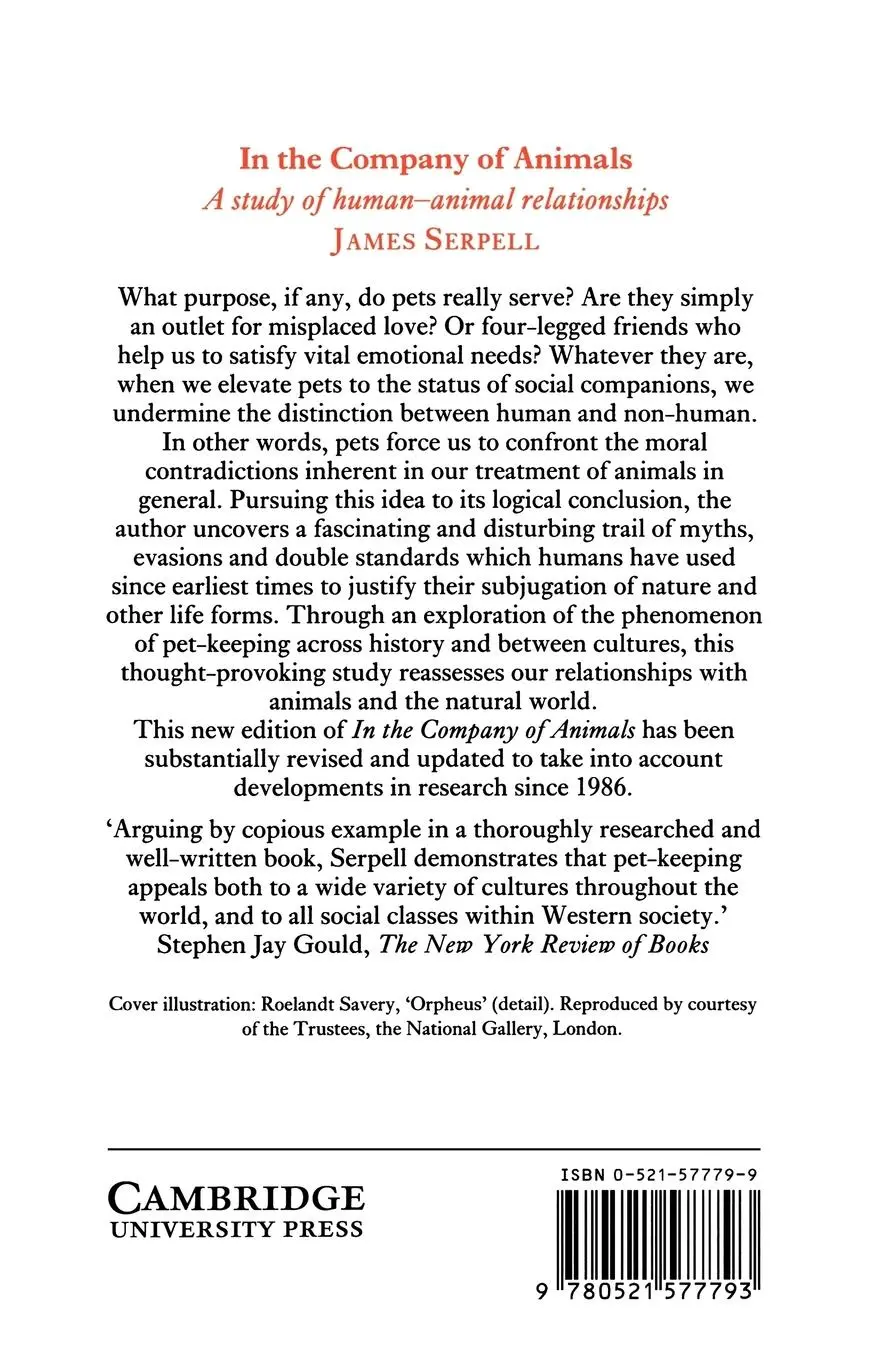 Rückseite: 9780521577793 | In the Company of Animals | A Study of Human-Animal Relationships