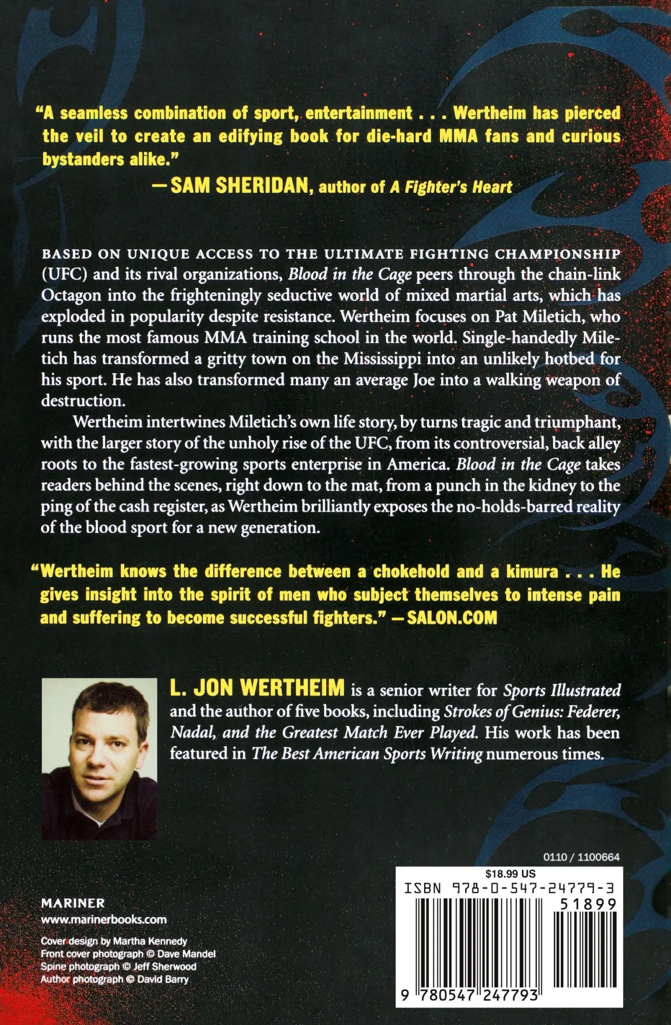 Rückseite: 9780547247793 | Blood in the Cage | L. Jon Wertheim | Taschenbuch | Englisch | 2010