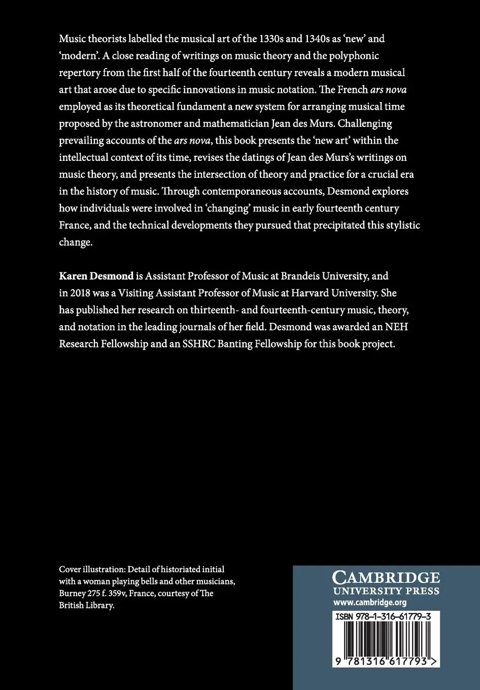 Rückseite: 9781316617793 | Music and the moderni, 1300-1350 | Karen Desmond | Taschenbuch | 2020