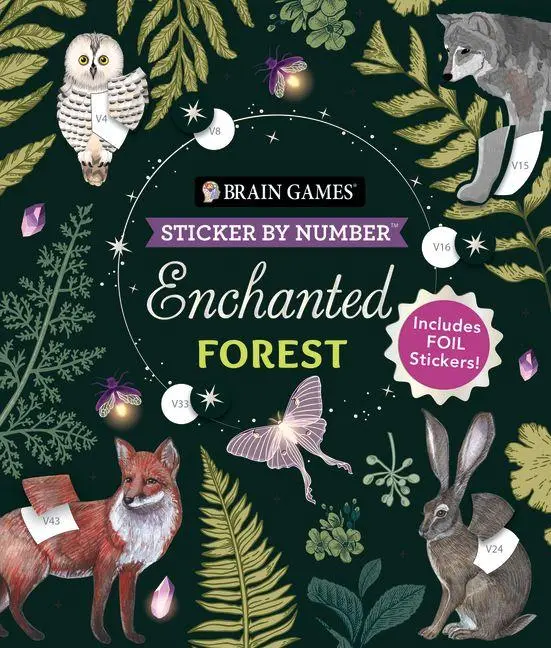 Cover: 9781639387793 | Brain Games - Sticker by Number: Enchanted Forest (24 Images to...
