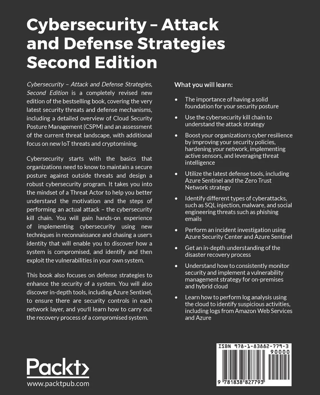 Rückseite: 9781838827793 | Cybersecurity - Attack and Defense Strategies - Second Edition | Buch