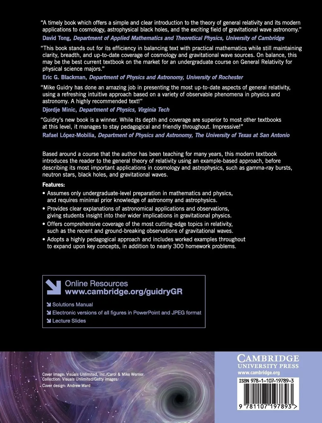 Rückseite: 9781107197893 | Modern General Relativity | Mike Guidry | Buch | Gebunden | Englisch