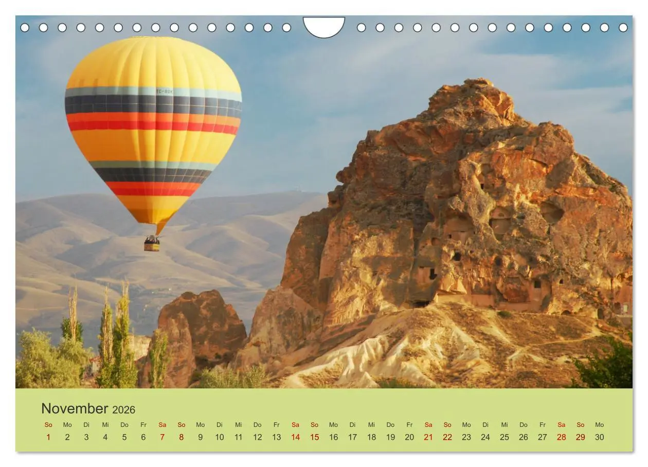Bild: 9783457537893 | Ballonfahrt in Kappadokien (Wandkalender 2026 DIN A4 quer),...