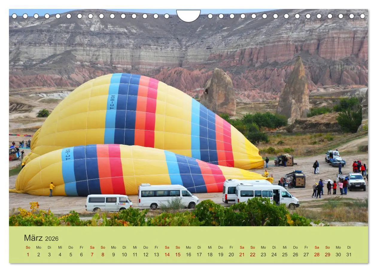 Bild: 9783457537893 | Ballonfahrt in Kappadokien (Wandkalender 2026 DIN A4 quer),...