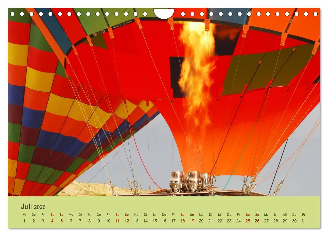 Bild: 9783457537893 | Ballonfahrt in Kappadokien (Wandkalender 2026 DIN A4 quer),...