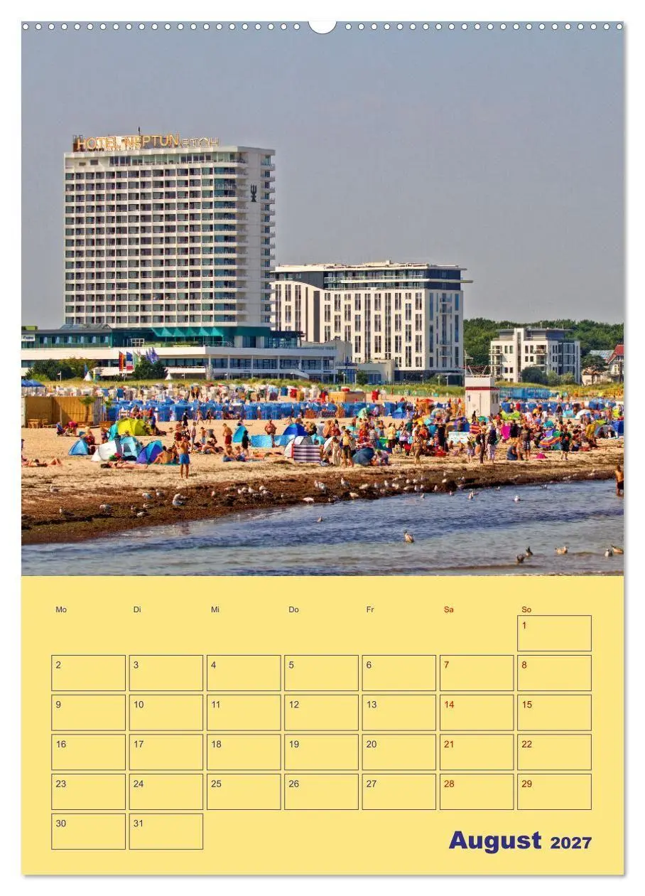 Bild: 9783569337893 | Sehnsuchtsort Warnemünde (Wandkalender 2027 DIN A2 hoch), CALVENDO...