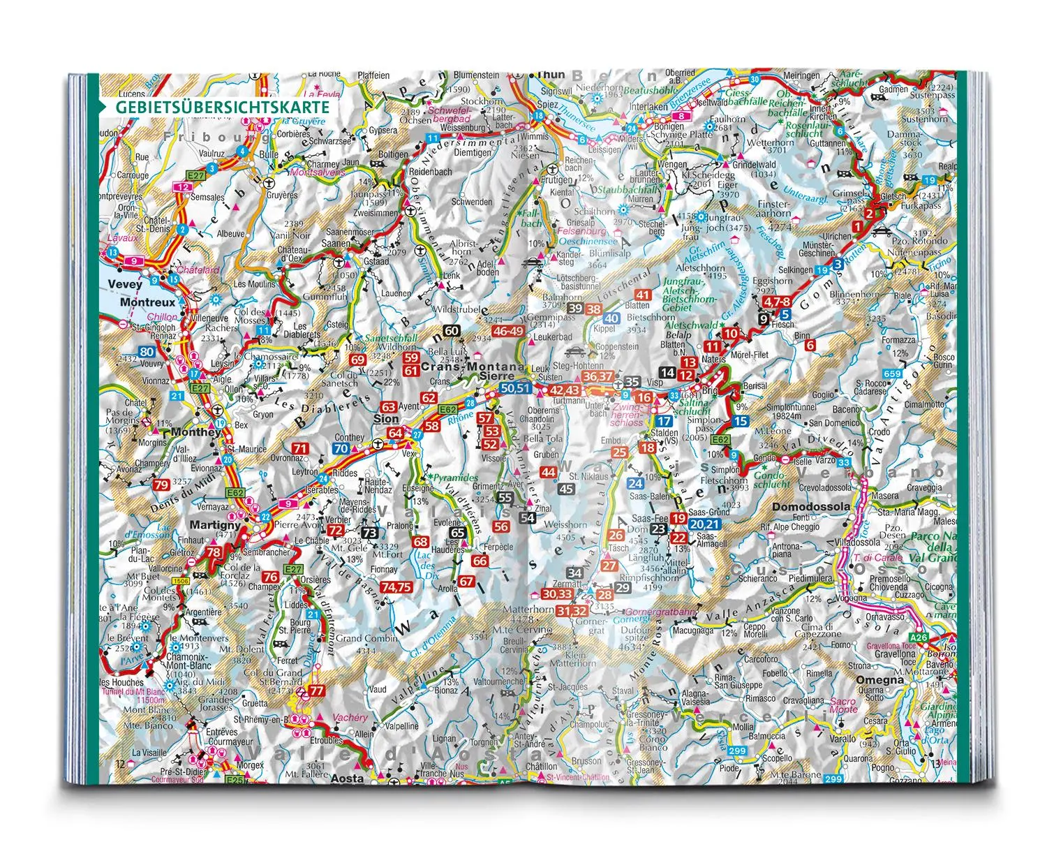 Bild: 9783991217893 | KOMPASS Wanderführer Wallis, 80 Touren mit Extra-Tourenkarte | Buch