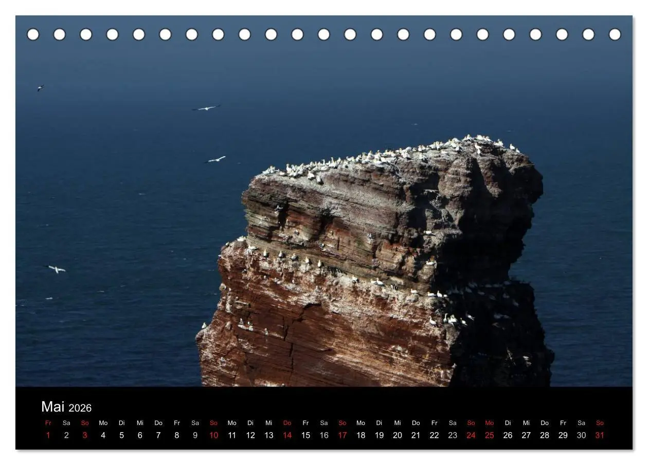 Bild: 9783516167993 | Helgoland (Tischkalender 2026 DIN A5 quer), CALVENDO Monatskalender