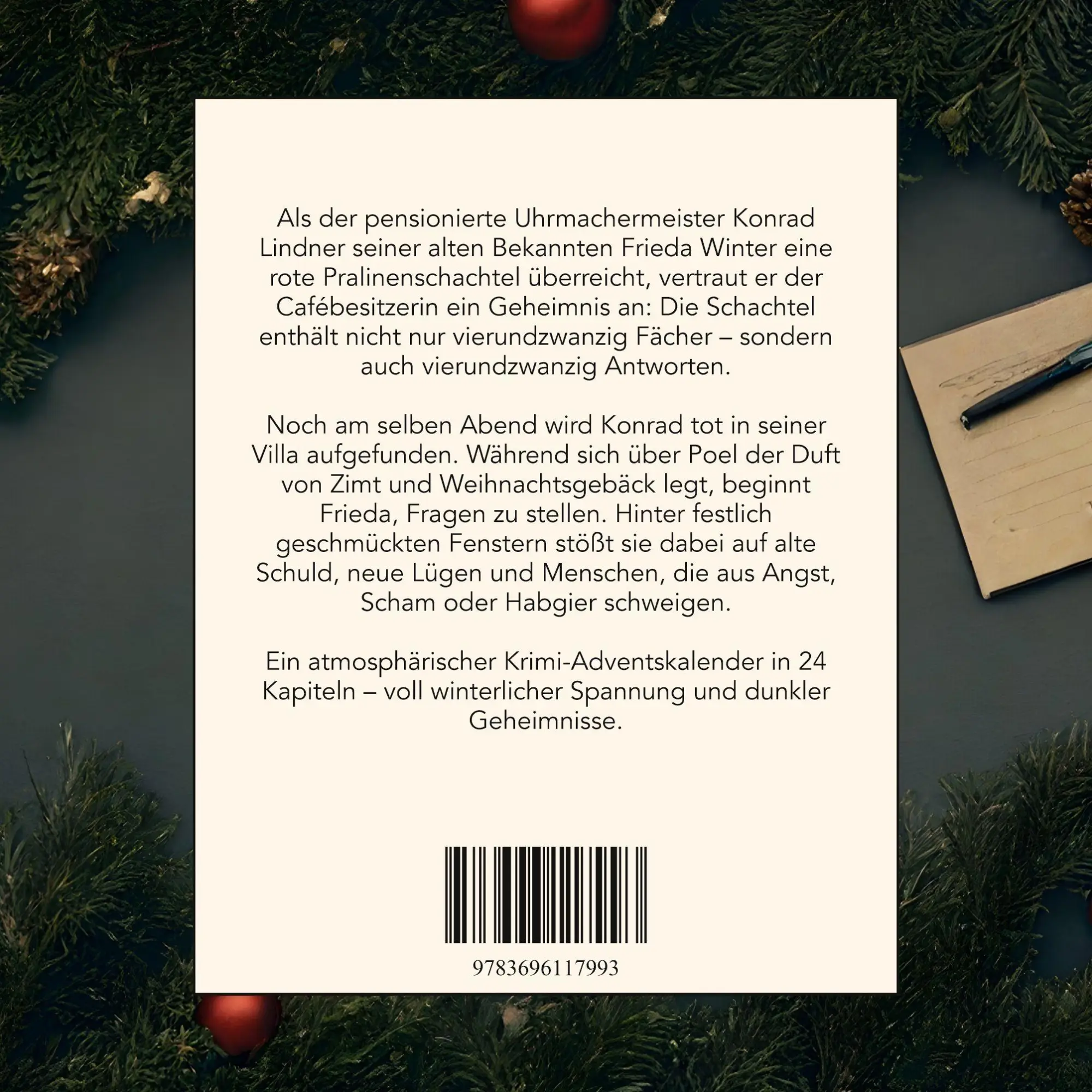 Rückseite: 9783696117993 | Mord auf Poel | Der Krimi-Adventskalender in 24 Akten | Sarah Lehmann