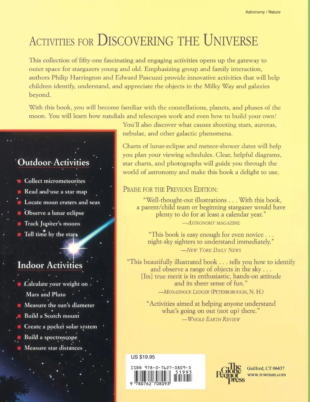 Rückseite: 9780762708093 | Astronomy for All Ages | Philip Harrington (u. a.) | Taschenbuch