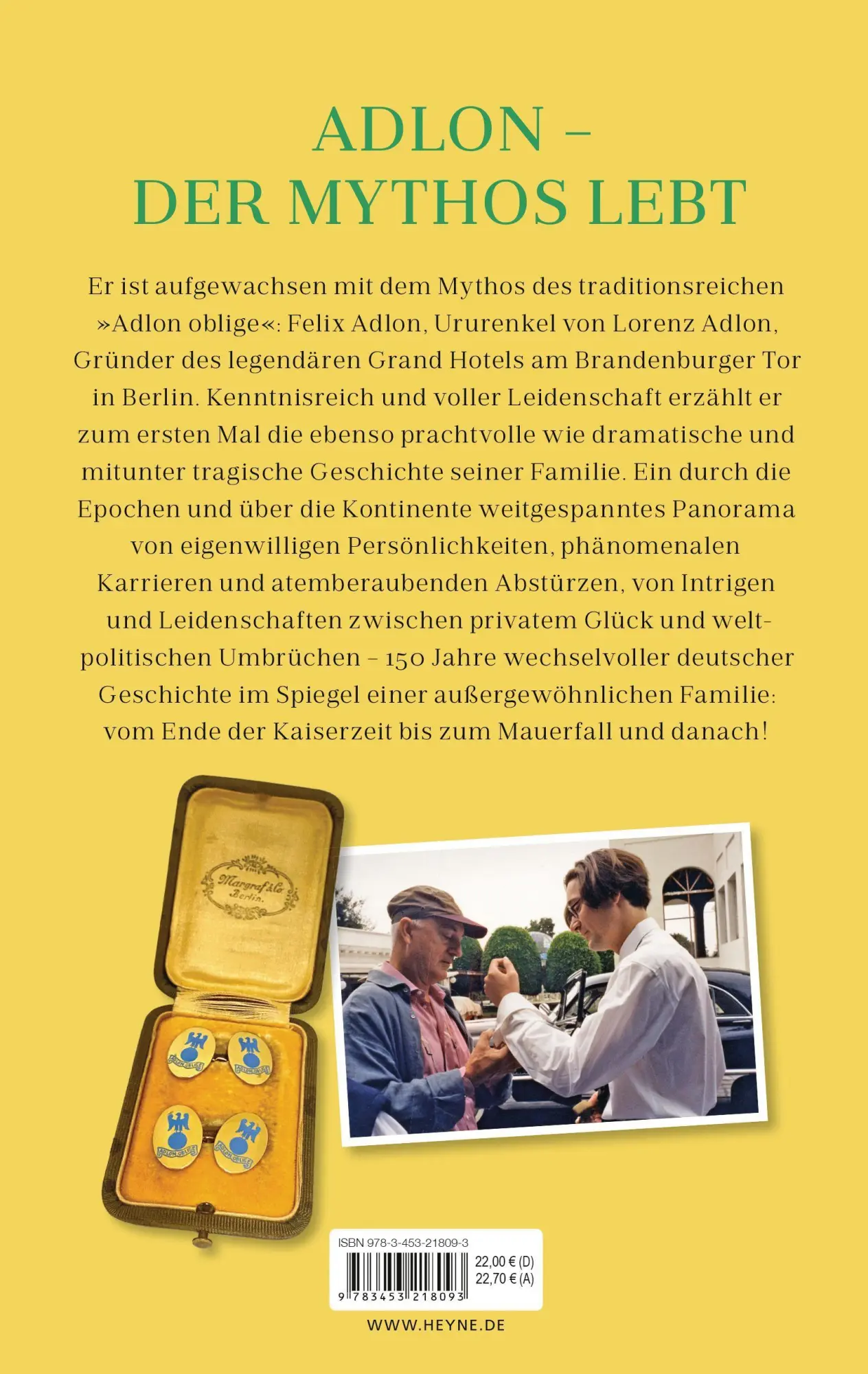 Bild: 9783453218093 | Adlon | Ein Hotel, sechs Generationen - Die Geschichte meiner Familie