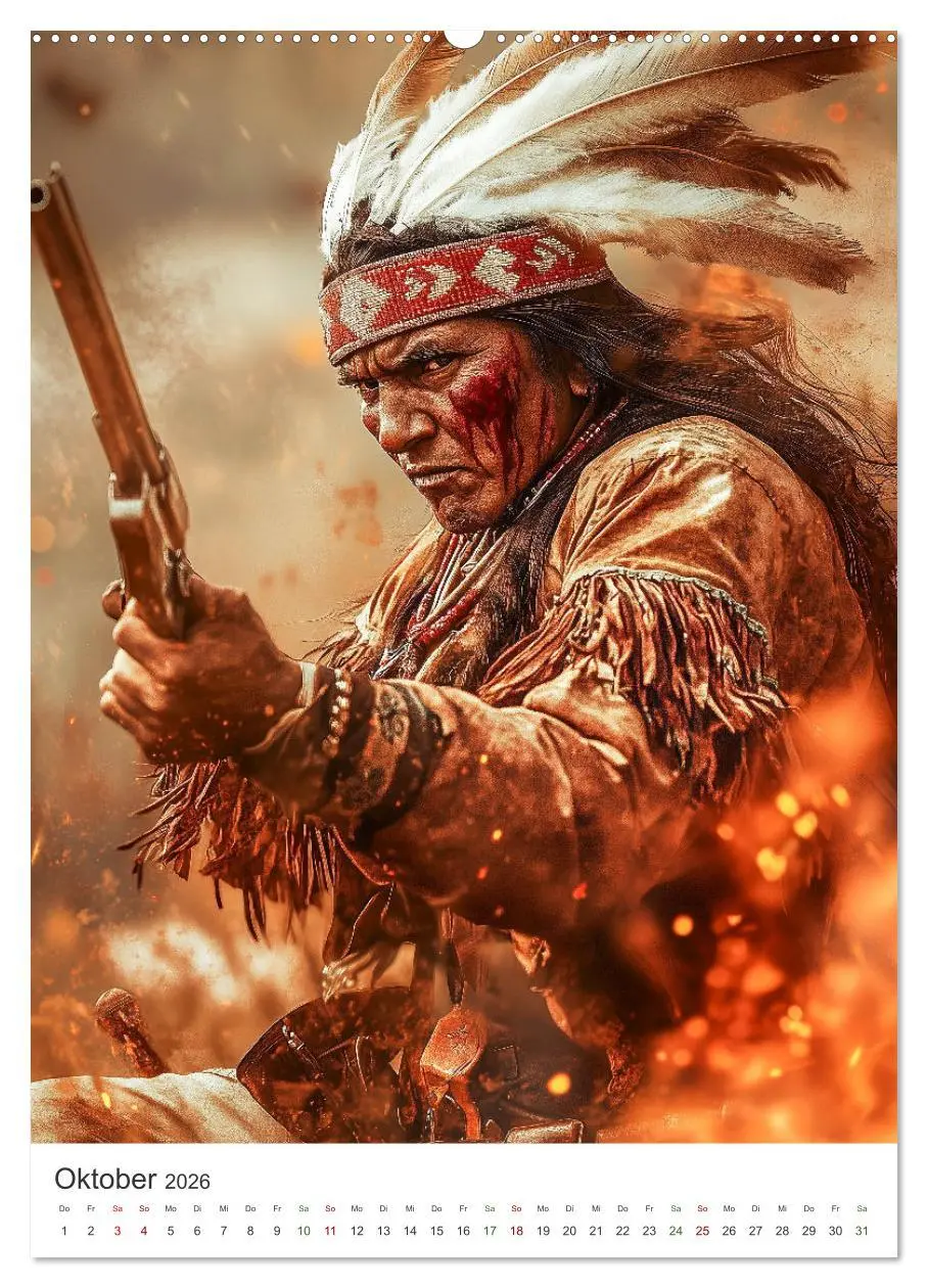 Bild: 9783457278093 | Die Krieger des Westens (Wandkalender 2026 DIN A2 hoch), CALVENDO...