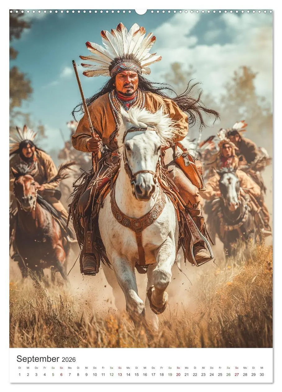 Bild: 9783457278093 | Die Krieger des Westens (Wandkalender 2026 DIN A2 hoch), CALVENDO...