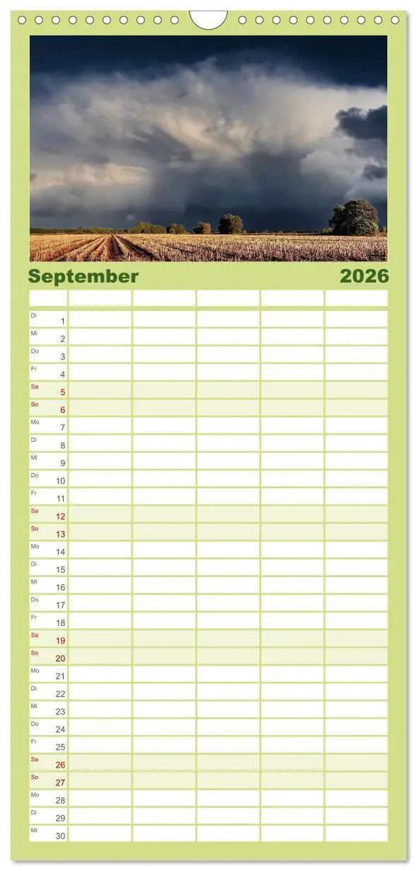 Bild: 9783516508093 | Familienplaner 2026 - Unser Land im Norden mit 5 Spalten...
