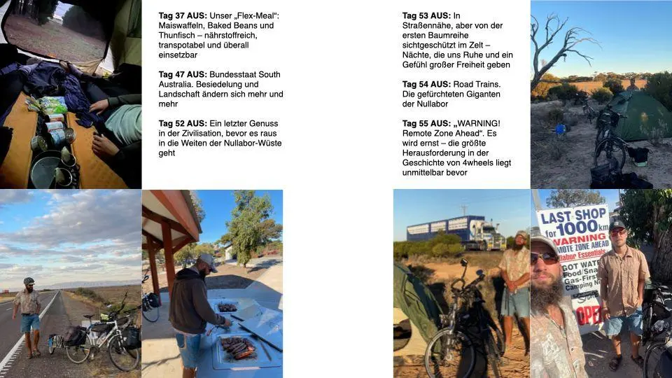 Bild: 9783911758093 | 4wheels - Auf dem Fahrrad um die Welt | Neuseeland + Australien | Buch