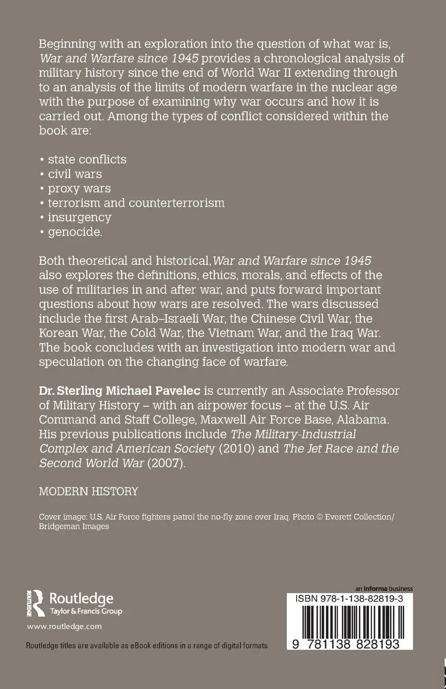 Rückseite: 9781138828193 | War and Warfare since 1945 | Sterling M. Pavelec | Taschenbuch | 2017