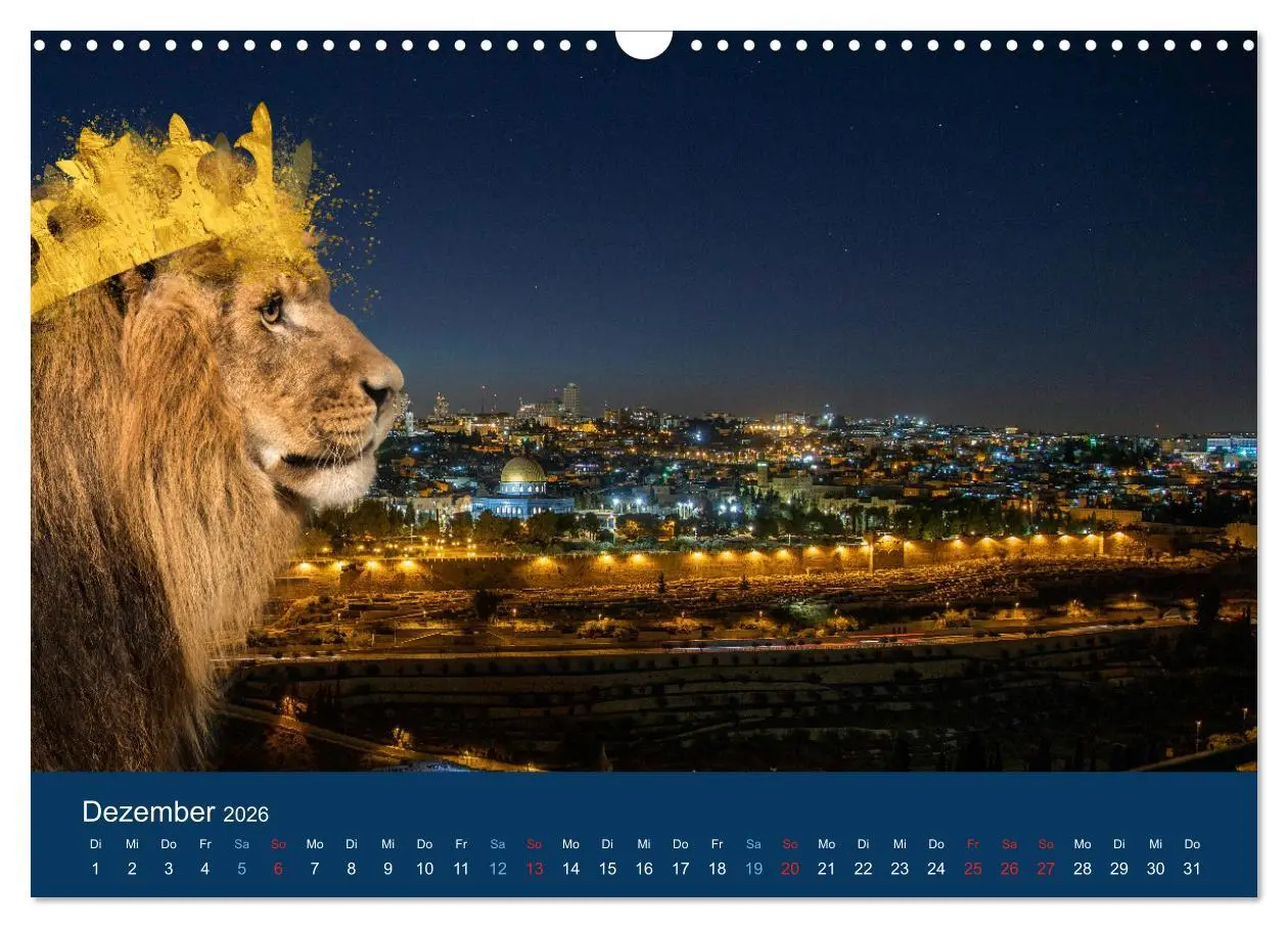 Bild: 9783457578193 | Geliebtes Jerusalem (Wandkalender 2026 DIN A3 quer), CALVENDO...