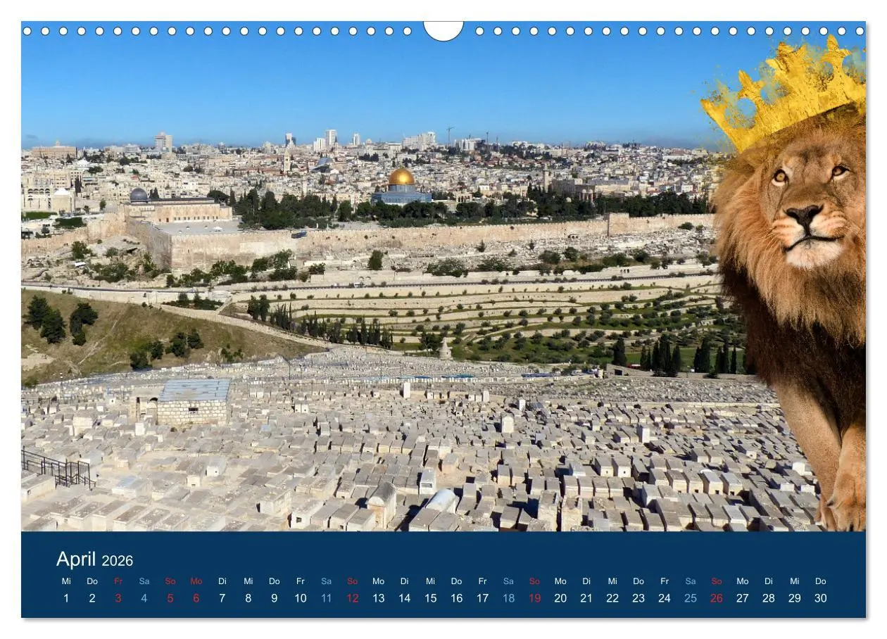 Bild: 9783457578193 | Geliebtes Jerusalem (Wandkalender 2026 DIN A3 quer), CALVENDO...