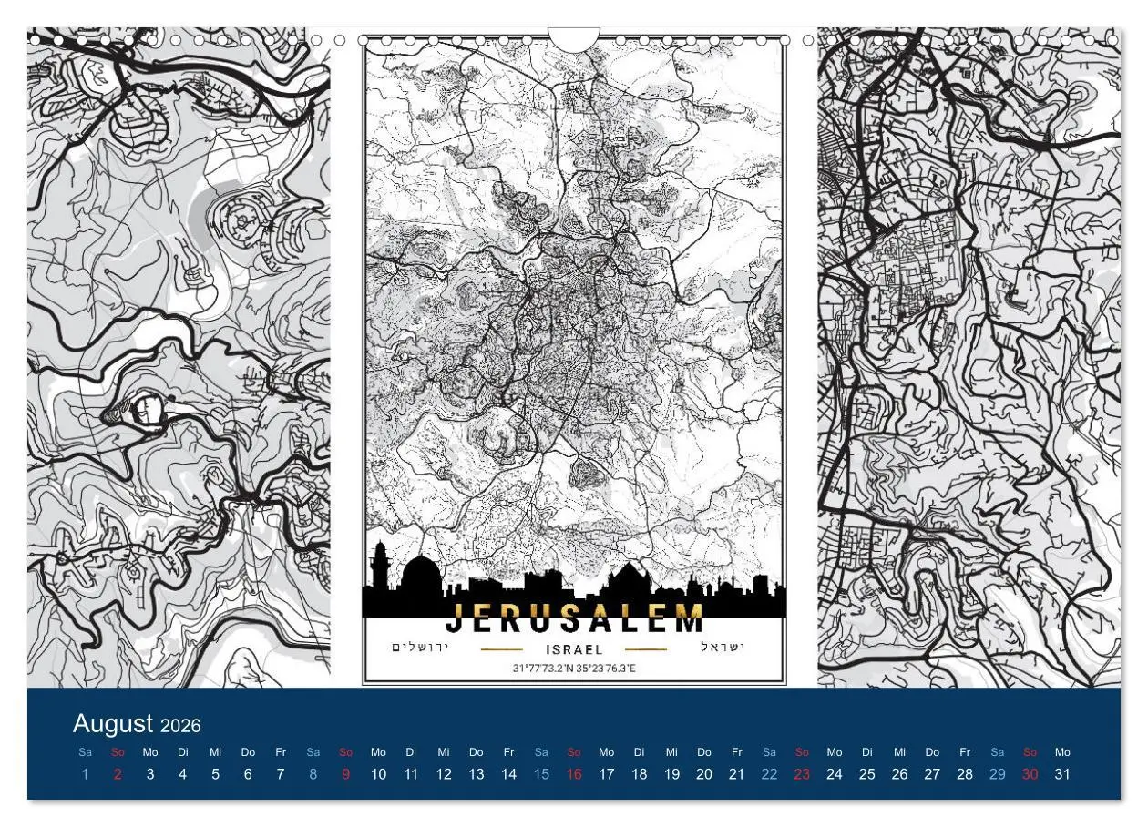 Bild: 9783457578193 | Geliebtes Jerusalem (Wandkalender 2026 DIN A3 quer), CALVENDO...
