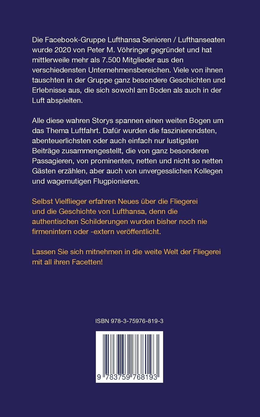 Rückseite: 9783759768193 | Kranichblüten | Anekdoten und Erinnerungen von Lufthanseaten | Buch