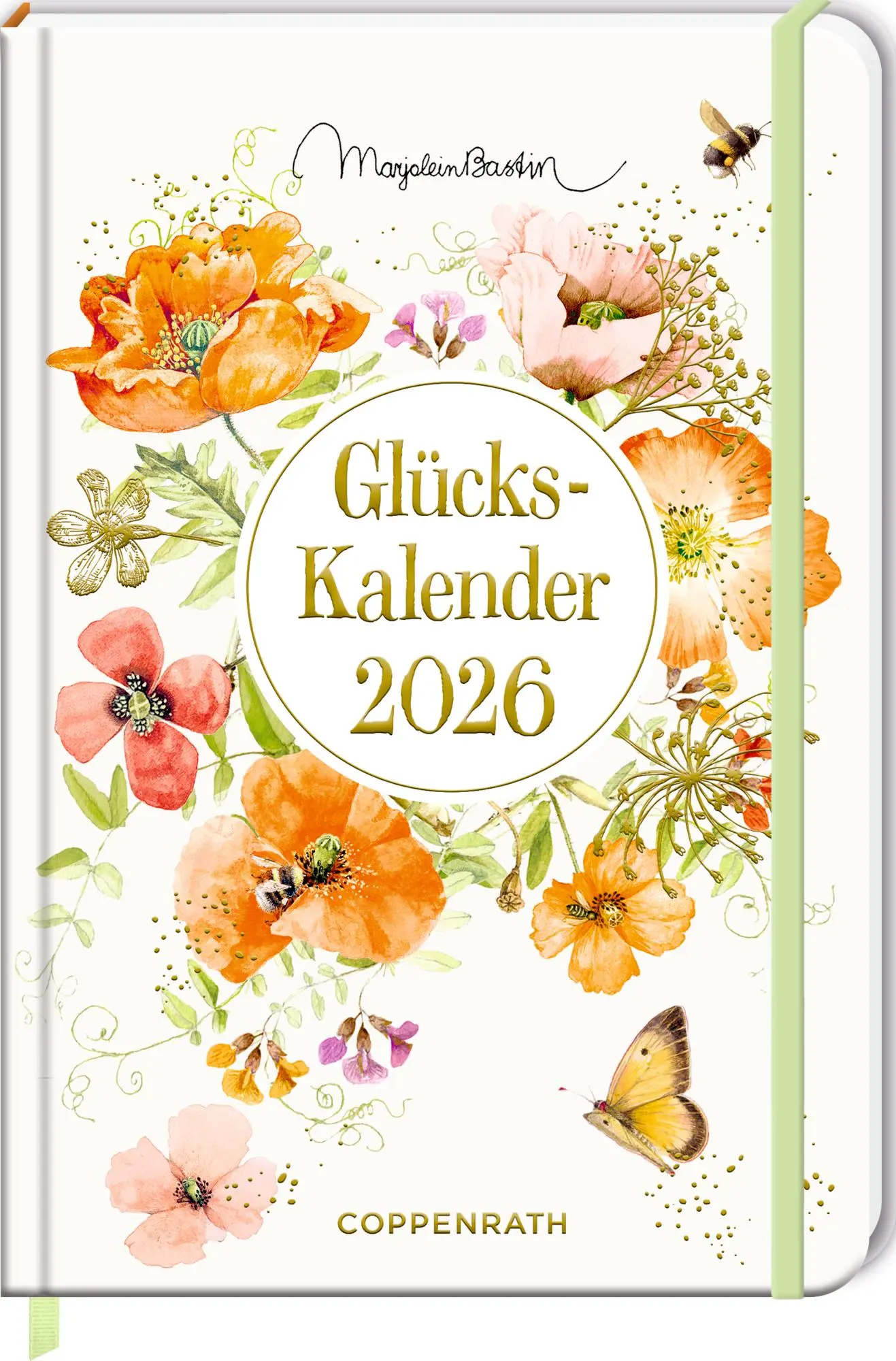 Cover: 4050003958293 | GlücksKalender 2026 - peach | Marjolein Bastin | Kalender | 112 S.