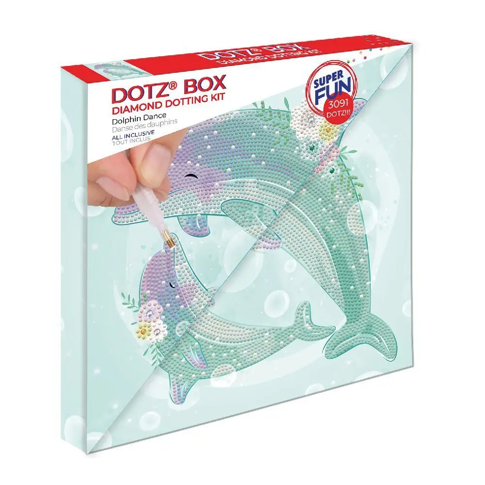 Cover: 4895225928293 | DIAMOND DOTZ - Diamond Painting Tanzende Delfine | Kit (Bastelset)