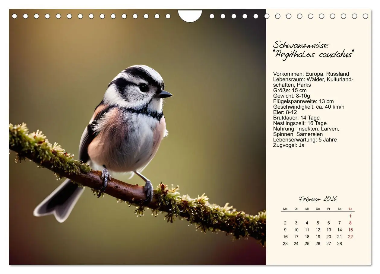 Bild: 9783457258293 | Meisen richtig erkennen (Wandkalender 2026 DIN A4 quer), CALVENDO...