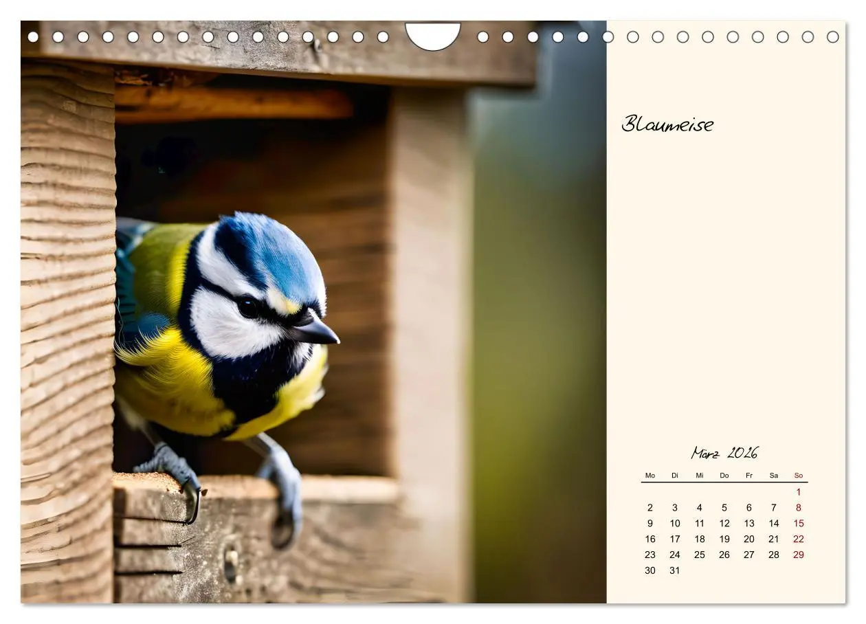 Bild: 9783457258293 | Meisen richtig erkennen (Wandkalender 2026 DIN A4 quer), CALVENDO...